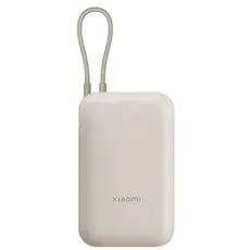 პორტატული დამტენი Xiaomi Power Bank 10000mAh (Integrated Cable) Tan GL