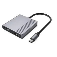 ადაპტერი Gembird A-CM-COMBO3-04 USB Type-C 3-in-1 multi-port Adapter (USB port+HDMI+PD) Space Grey
