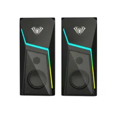 დინამიკი AULA N-521 2.0 Wired RGB Gaming Speakers 6W Black, 4 image