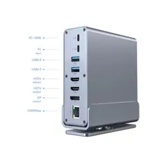 დოქ სადგური Gembird A-CF-COMBO15-01 USB Type-C 15-in-1 multi-port Adapter, 6 image