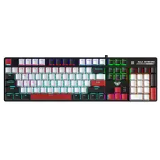 კლავიატურა AULA S500 Zoned RGB Wired Mechanical Gaming Keyboard Black/White/Red (Blue switch)