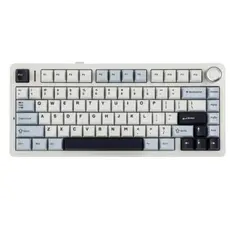 კლავიატურა AULA F75 Gasket Wireless Mechanical Keyboard Blue/White/Purple (Reaper Switch), 3 image