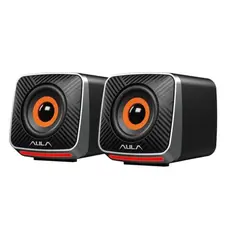 დინამიკი AULA A200 2.0 Multi-Colour Gaming Speaker 6W Black