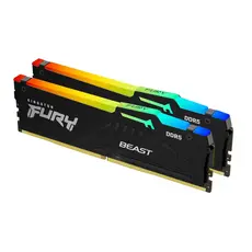 ოპერატიული მეხსიერება Kingston DDR5 32GB (2x16GB) 5600MT/s CL36 FURY Beast Black RGB EXPO/XMP