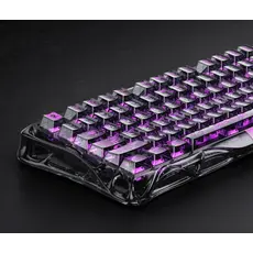 კლავიატურა GravaStar Mercury V75 Lite 75keys, Blackcore, USB-A, Transparent Black, 2 image