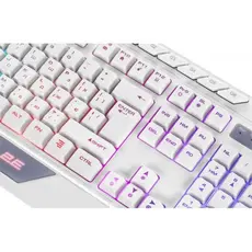 კლავიატურა 2E GAMING Membrane keyboard KG315 110key, USB-A, EN/UA, RGB, white, 3 image