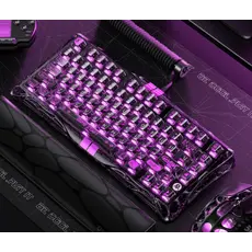 კლავიატურა GravaStar Mercury V75 Lite 75keys, Blackcore, USB-A, Transparent Black, 4 image