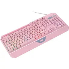 კლავიატურა 2E GAMING Membrane keyboard KG315 110key, USB-A, EN/UA, RGB, pink, 2 image