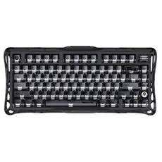 კლავიატურა GravaStar Mercury K1 80keys, GravaStar x Kailh Cheery Pink, EN, BT/WL/USB, Stealth Black