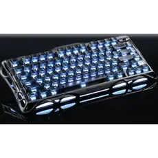 კლავიატურა GravaStar Mercury K1 80keys, GravaStar x Kailh Cheery Pink, EN, BT/WL/USB, Stealth Black, 3 image