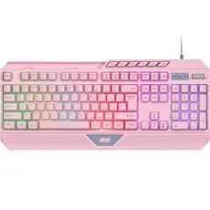 კლავიატურა 2E GAMING Membrane keyboard KG315 110key, USB-A, EN/UA, RGB, pink