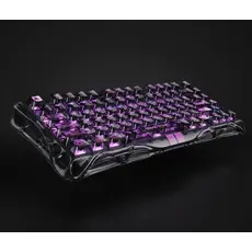 კლავიატურა GravaStar Mercury V75 Lite 75keys, Blackcore, USB-A, Transparent Black, 3 image