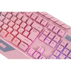 კლავიატურა 2E GAMING Membrane keyboard KG315 110key, USB-A, EN/UA, RGB, pink, 3 image