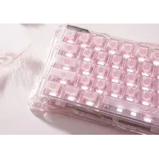 კლავიატურა GravaStar Mercury V60 60keys, UFO Magnetic Gaming, 8K, USB-A, RGB, Crystal Rose, 3 image