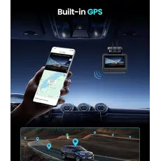 Car video recorder DDPAI Z50 Pro 4K Dash Cam 143° WIFI, GPS, Bluetooth, Black, 6 image