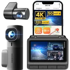 Car video recorder DDPAI Z60T, 140°, 4K UHD, WIFI, GPS, Bluetooth, Three-Channel Dashcam, Black