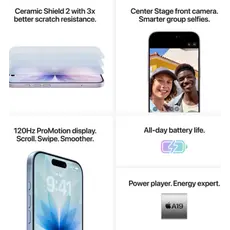 Mobile phone Apple iPhone 17 256GB Lavender/D, 7 image
