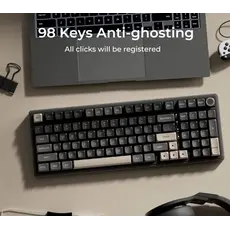 Royal Kludge RKR98PRO-PT-XW RGB Mechanical Keyboard, Beige Switch, Hot Swappable, Wired, Phantom, 9 image