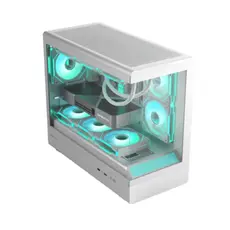 Golden Field Lantau Lite 360 Computer Case 6x120mm ARGB Fans Mid Tower White, 4 image
