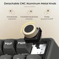 Royal Kludge RKR98PRO-PT-XW RGB Mechanical Keyboard, Beige Switch, Hot Swappable, Wired, Phantom, 6 image