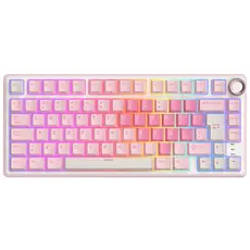 Royal Kludge RKR75-PM-XH RGB Mechanical Keyboard, Cream Switch, Hot Swappable, Wired, USB, Pink Melody, 2 image