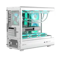 Golden Field Lantau Lite 360 Computer Case 6x120mm ARGB Fans Mid Tower White, 2 image