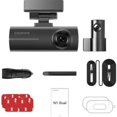Car Video Recorder DDPAI N1 Dual 1296P FHD Dash Cam 135°, WIFI Front and Rear Cam, Black, 8 image