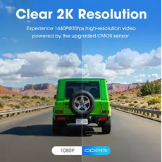Car Video Recorder DDPAI Mini Pro 2K, 140° WIFI, Dash Cam, Black, 8 image
