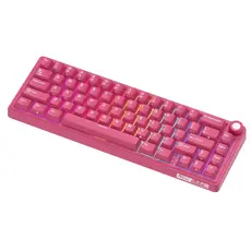 Royal Kludge RKR65-BR-XH RGB Mechanical Keyboard, Cream Switch, Hot Swappable, Wired, USB, Berry Red, 2 image