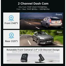 Car video recorder DDPAI Z40 GPS DUAL, 140°, WIFI, GPS, Front and Rear Cam, Black, 11 image