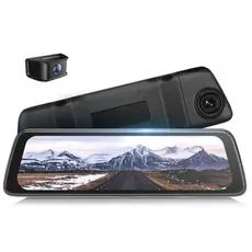 Car video recorder DDPAI Mola E3, 130° WIFI, 9.35" Full Touch Screen Streaming Rear View Mirror, Black