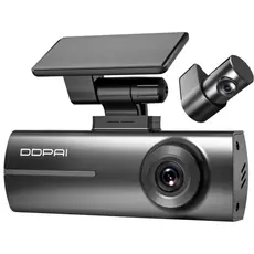 Car Video Recorder DDPAI N1 Dual 1296P FHD Dash Cam 135°, WIFI Front and Rear Cam, Black
