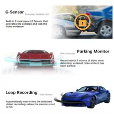 Car video recorder DDPAI Z40 GPS DUAL, 140°, WIFI, GPS, Front and Rear Cam, Black, 10 image