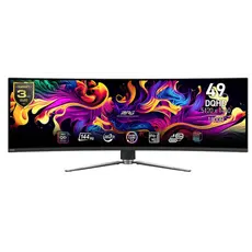 Monitor MSI Monitor 49" MPG 491CQP 2xHDMI, DP, USB-C, 2xUSB, QD-OLED, 5120x1440, 32:9, 144Hz, 0.03ms, sRGB 146%, CURVED