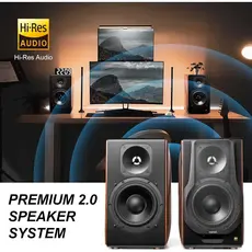 Speaker Edifier S3000MK Ⅱ, 256W, Bluetooth, XLR, Optical, RCA, Coaxial, USB, Speaker, Brown, 8 image