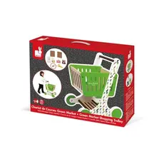 Toy wooden trolley JanodGreen Market Wooden Shopping Trolley, 5 image