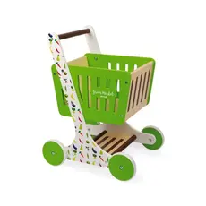 Toy wooden trolley JanodGreen Market Wooden Shopping Trolley, 3 image