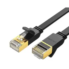 Cable Ugreen Cat 7 U/FTP Lan Cable Flat Design 1m Black/11260