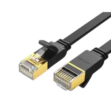 Network cable Ugreen Cat 7 U/FTP Lan Cable Flat Design 3m Black/11262
