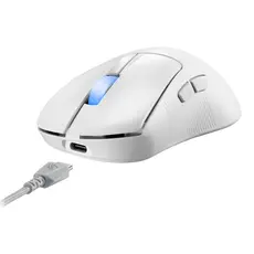 ASUS Mouse ROG Keris II Ace, RGB, USB-A/WL/BT, white, 3 image