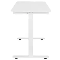 Gaming table 2E Computer Desk CE120W, height 72-120cm, manual mechanism, tabletop 120?60cm (white), metal base (white), 2 image