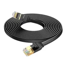 Network cable Ugreen Cat 7 U/FTP Lan Cable Flat Design 3m Black/11262, 3 image