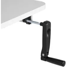 Gaming table 2E Computer Desk CE120W, height 72-120cm, manual mechanism, tabletop 120?60cm (white), metal base (white), 4 image