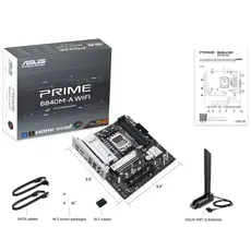 Motherboard ASUS PRIME B840M-A WIFI sAM5 B840 4xDDR5 M.2 HDMI DP Wi-Fi BT mATX, 4 image