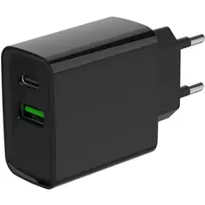 Adapter Gembird TA-UC-PDQC20-01-BK 2-port 20W USB Fast Charger Black