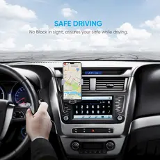 Car Phone Holder UGREEN LP130 (50564) Gravity Drive Air Vent Mount Phone Holder Gray, 7 image