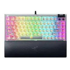 Razer Keyboard BlackWidow V4 75% RGB 83key Mechanical Tactile Switch GEN-3, USB-A, EN, Phantom White Ed.