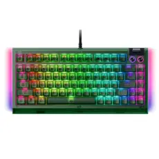 Razer Keyboard BlackWidow V4 75%, 83key, Mechanical Tactile Switch GEN-3, USB-A, EN, RGB, Phantom Green Ed., 4 image