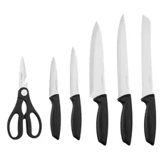 Set of knives ARDESTO Gemini, 7pcs, stainless steel, plastic, black 767637177948, 3 image