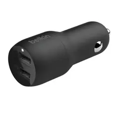 Belkin Car Charger 24W 2xUSB-A, cable USB-A > USB-C 1m, black, 4 image